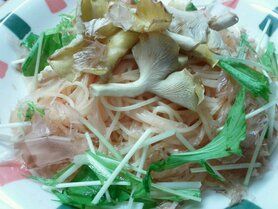 タモギタケとたらこのパスタ