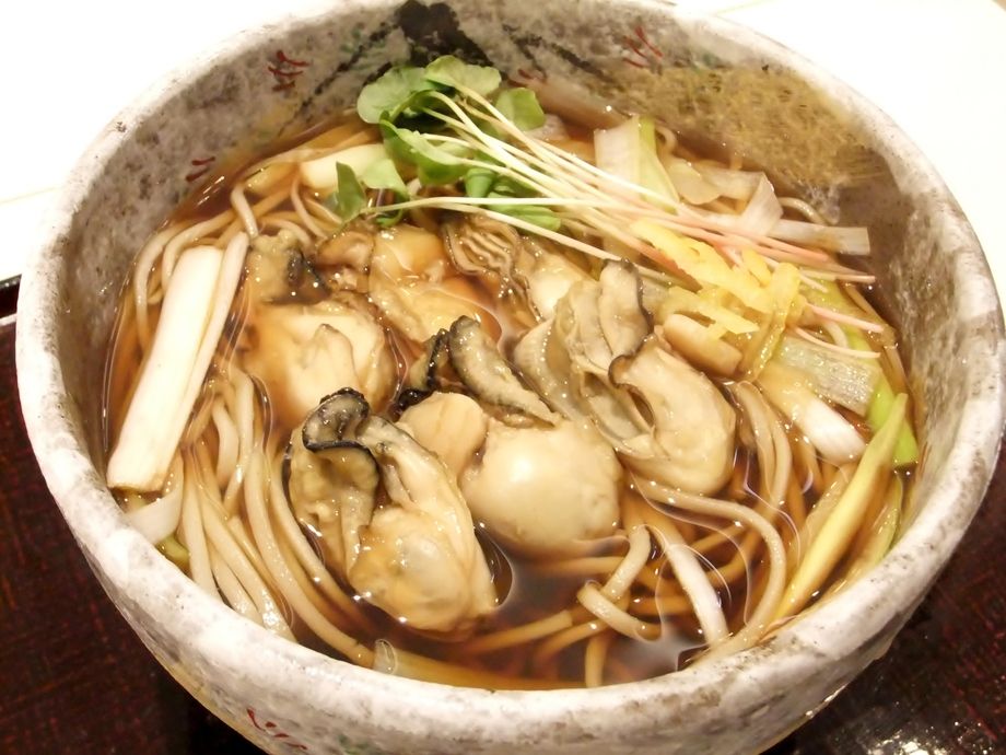 広島県産 牡蠣そば（せいろ）