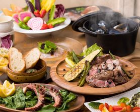 大皿コース　少人数でも大人数でも！  みんなで大皿をシェアしてワイワイ♪