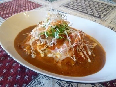 チーズ焼きチキンカレー