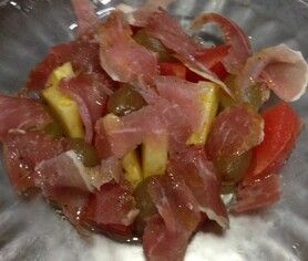 国産生ハムと季節のフルーツ