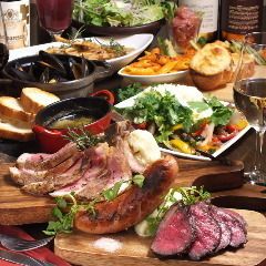 BASHの肉好きによる肉好きのための肉コース飲み放題3H(L.O.2.5H)