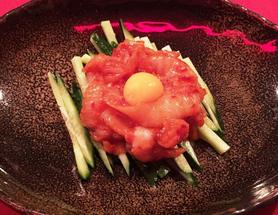 えんがわユッケ