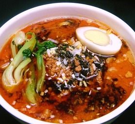 黒胡麻【濃厚】坦々刀削麺セット（シュウマイ・杏仁豆腐付き）