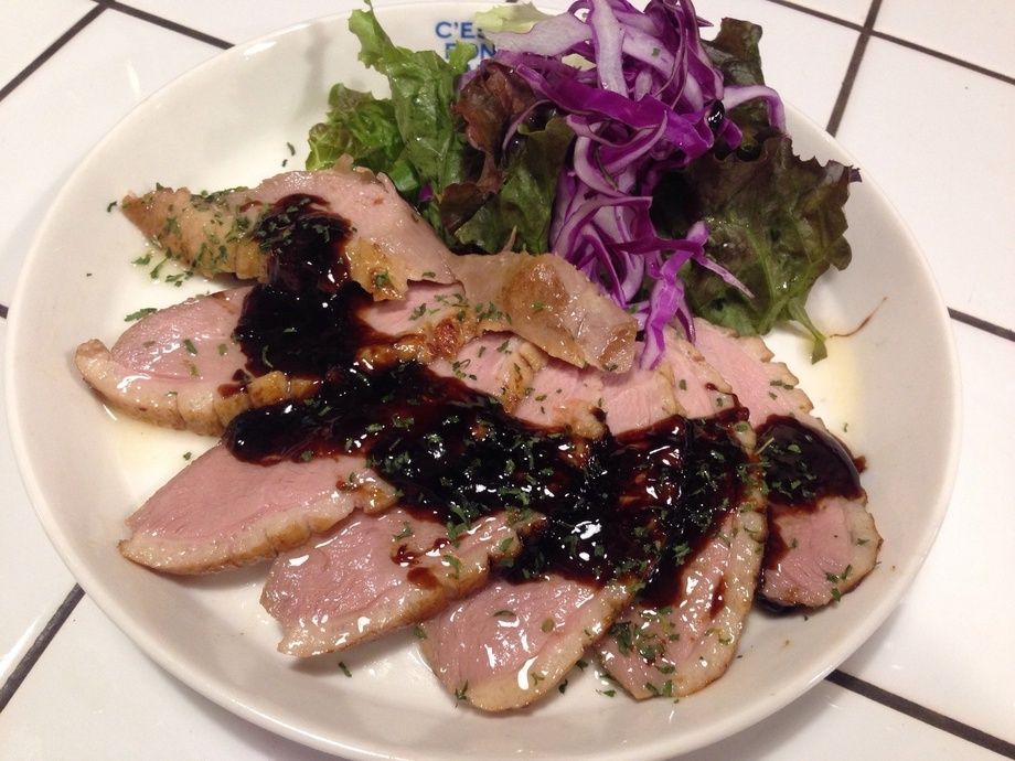 合鴨のローストバルサミコソース