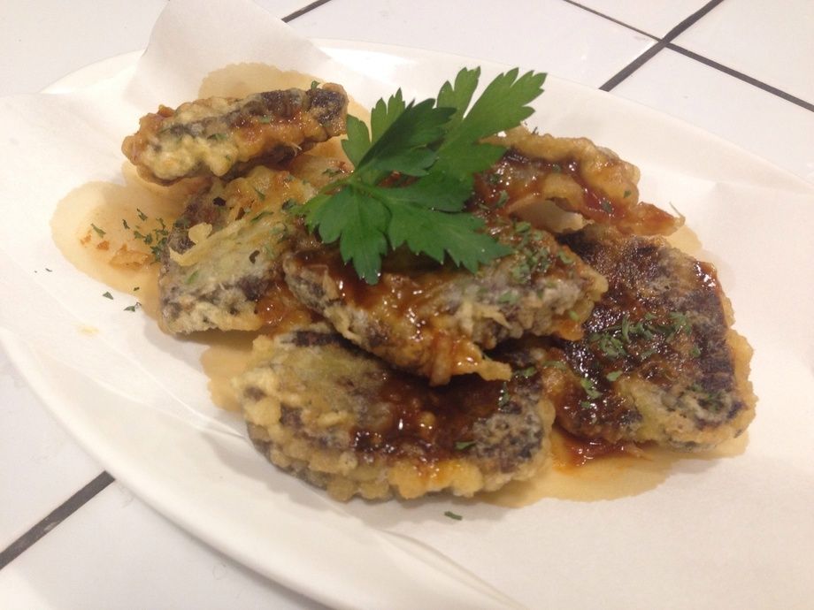 バサ（牛ホルモン）のフリット