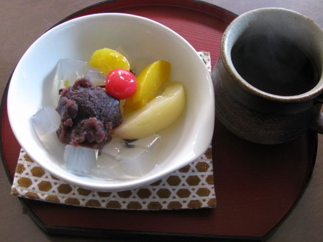 ミニあんみつ＆コーヒーセット
