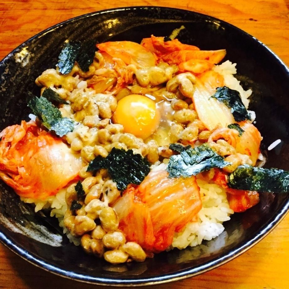納豆キムチ丼