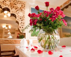 バラの花のサービス2時間飲み放題付　女子会コース