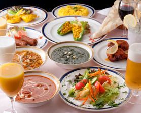 3種の炭火焼き・3種のカレー含む2時間飲み放題付　プレミアムコース