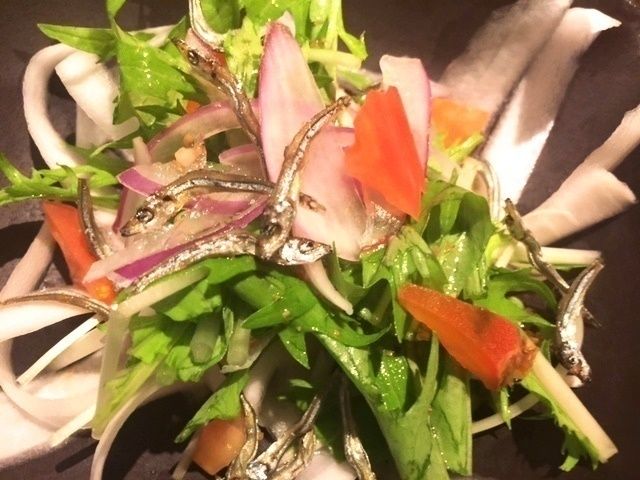 「天草冬野菜フェア」天草湯島大根と水菜のハリハリサラダ