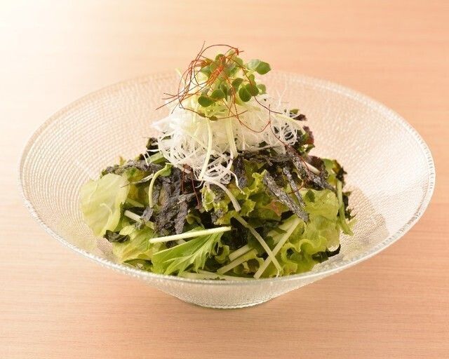 韓国のりたっぷりチョレギサラダ