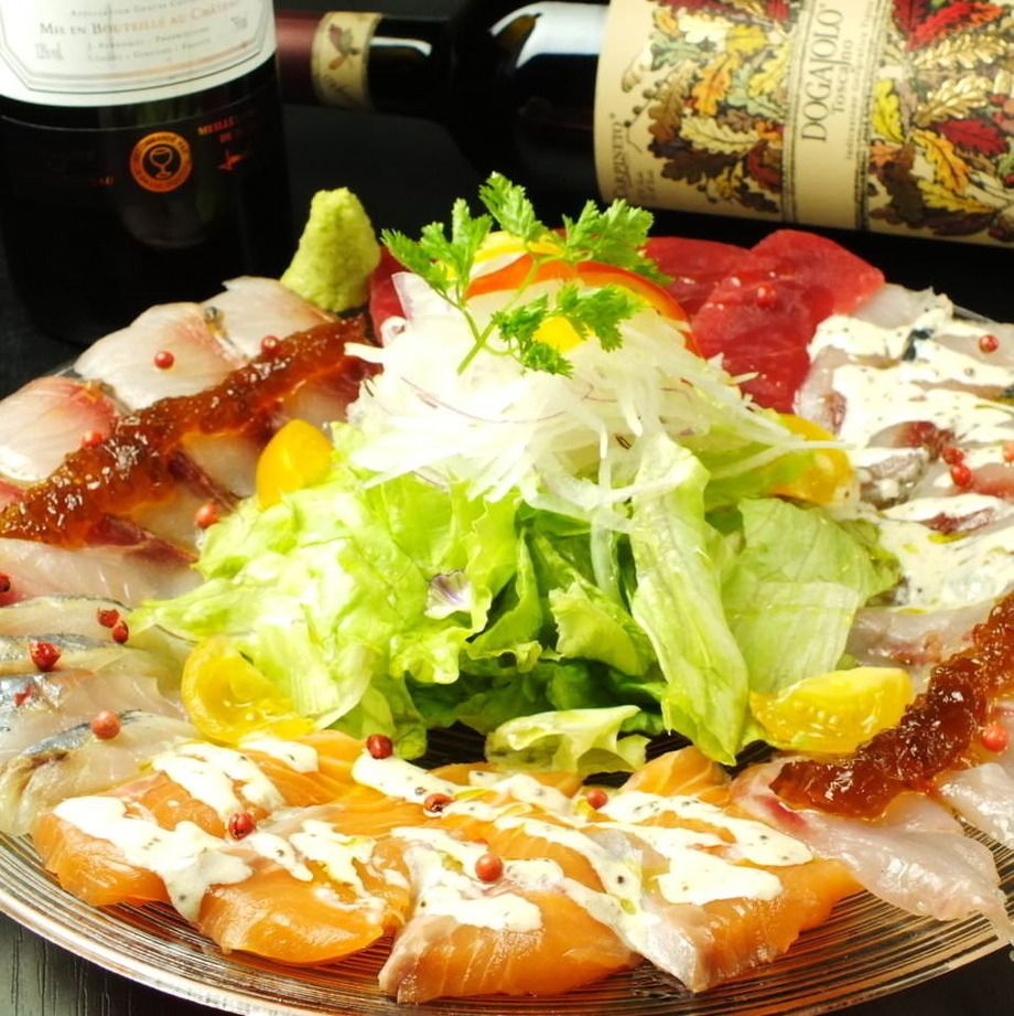 とろサーモンのカルパッチョ