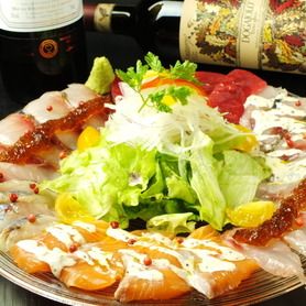 とろサーモンのカルパッチョ