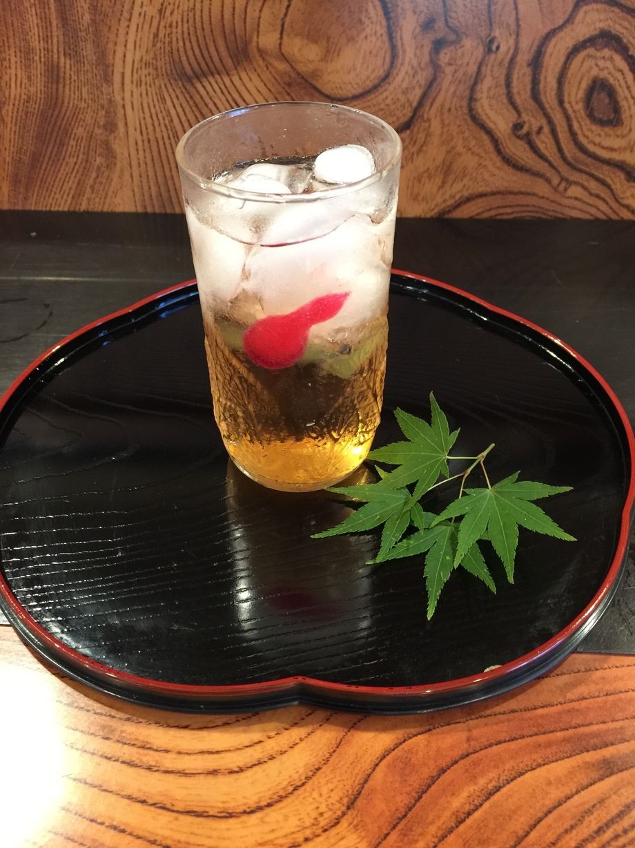 手作り梅ジュース　梅ソーダ（500円）