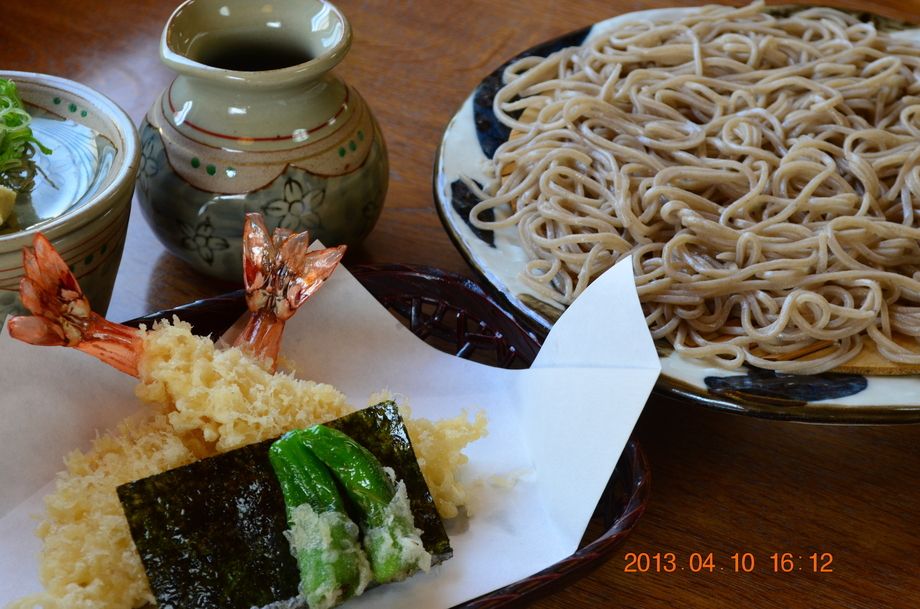 天ざる蕎麦（￥1400円）