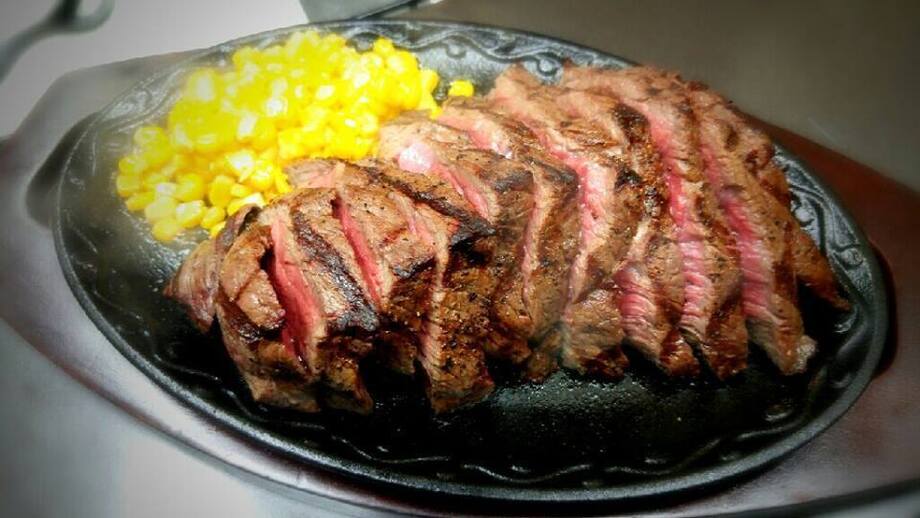 田村牛のステーキ