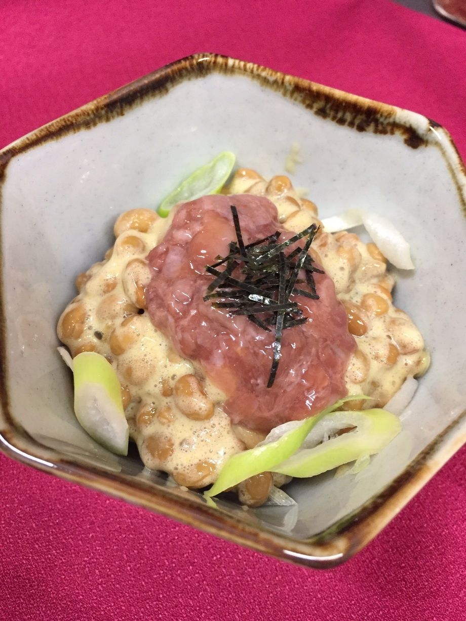 酒盗納豆（450円）