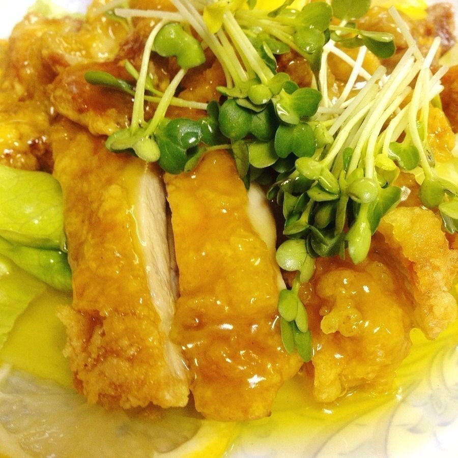 鶏のレモンソース