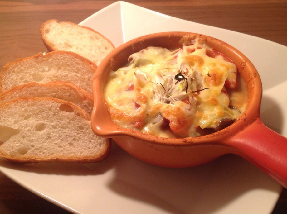 とろーりチーズのモツ煮込み