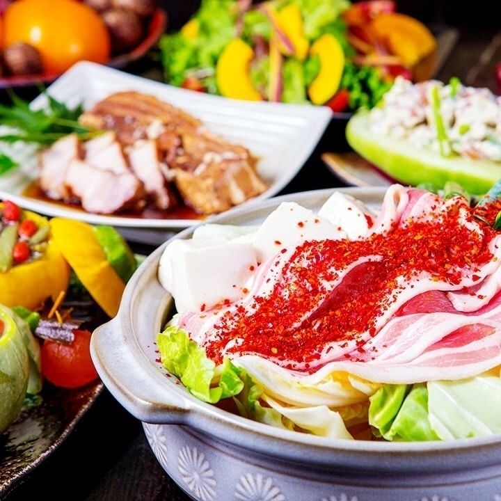 手作り燻製付き！     風雅コース 2時間飲放題付き12品 3,980円　新年会飲み会ご宴会に♪（3980）