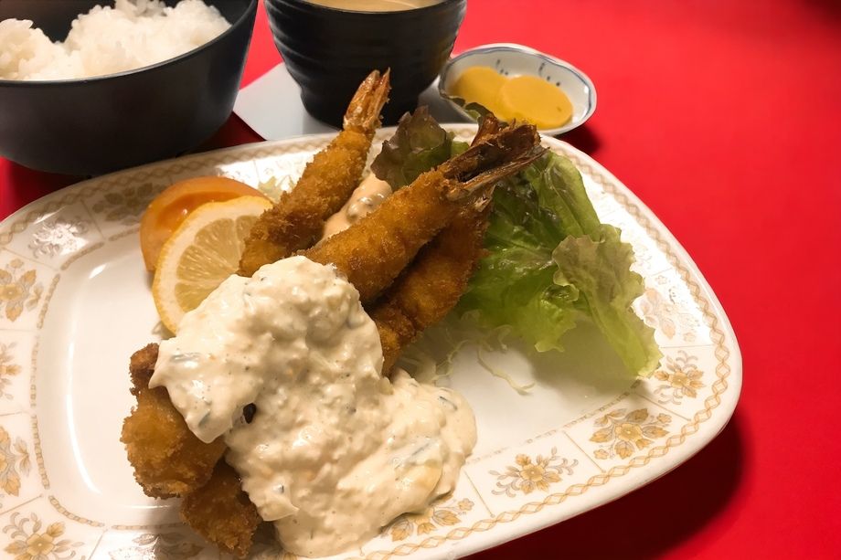 エビフライ定食