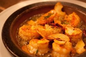 小エビの熱々オリーブ焼き(海老のアヒージョ)