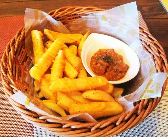 ディップポテト　チリミート