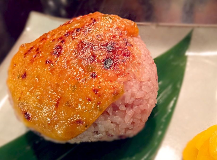 大きな 焼き味噌おにぎり