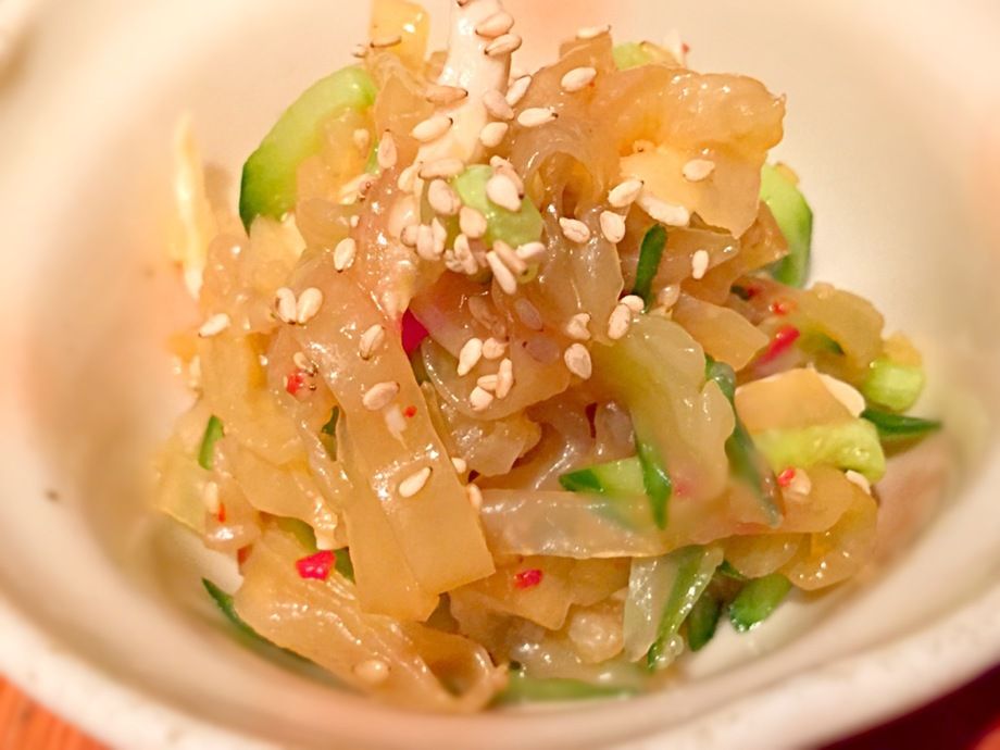 ささみとくらげの中華和え