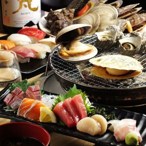 新鮮魚介のアラカルトメニューが充実