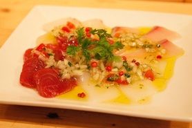 鮮魚のカルパッチョ盛り合わせ