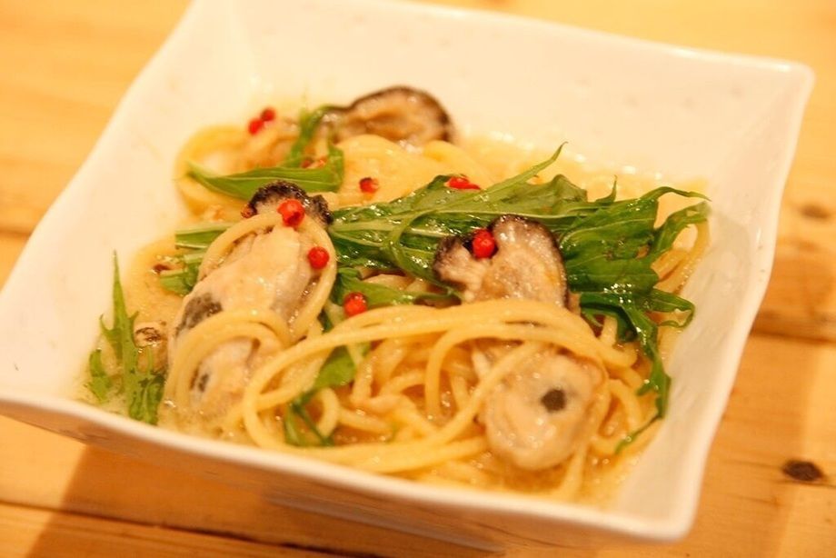 牡蠣パスタ アンチョビソース