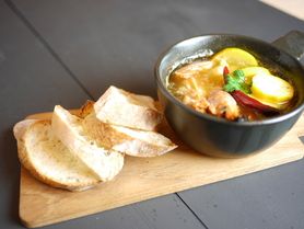 赤海老とズッキーニのアヒージョ