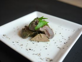 冷製白レバのコンフィ