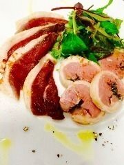 鴨ハムの盛り合わせ（生ハム、モモハム）