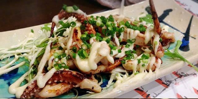 するめイカの炒め焼き　マヨポン和え