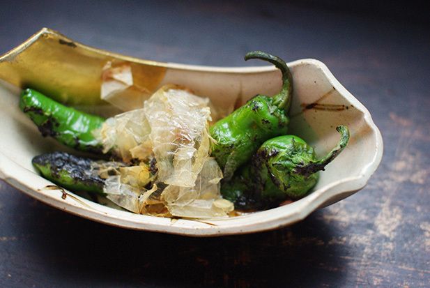 万願寺とうがらし炙り焼き