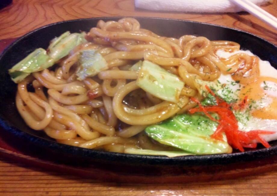 本日の焼きうどん