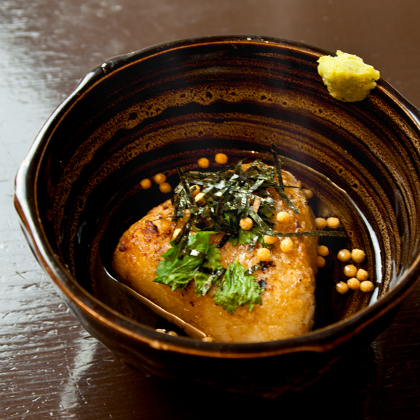 絶品　焼きおにスープ