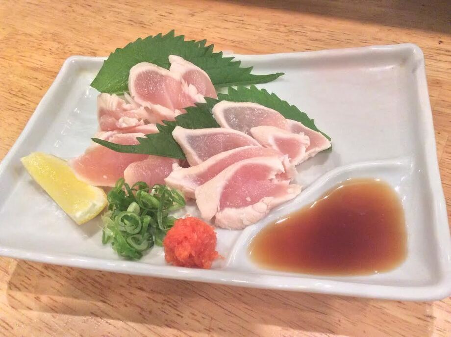 丹波地どりのささみ霜降たたき