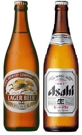 瓶ビール（大）アサヒ・キリン（550円）