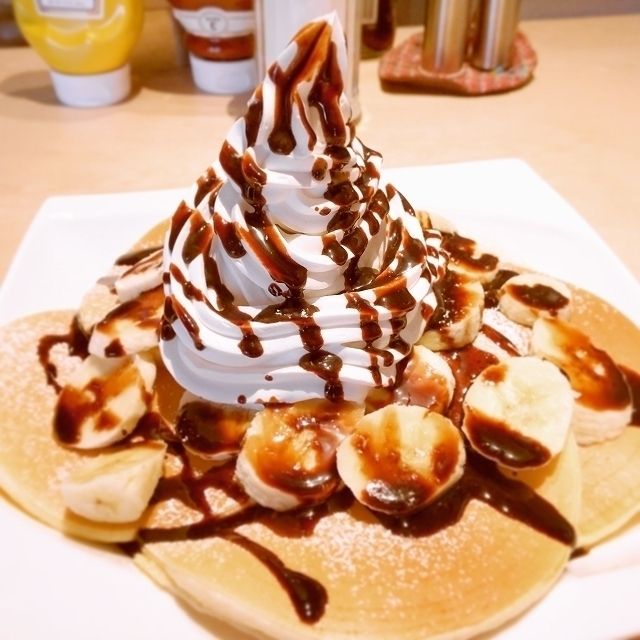 チョコバナナパンケーキ