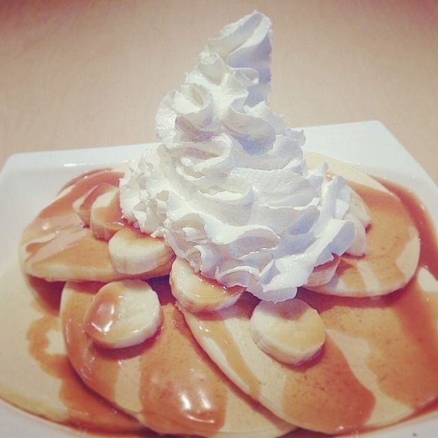 キャラメルバナナパンケーキ