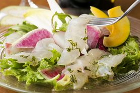 旬野菜と鮮魚のカルパッチョサラダ仕立て