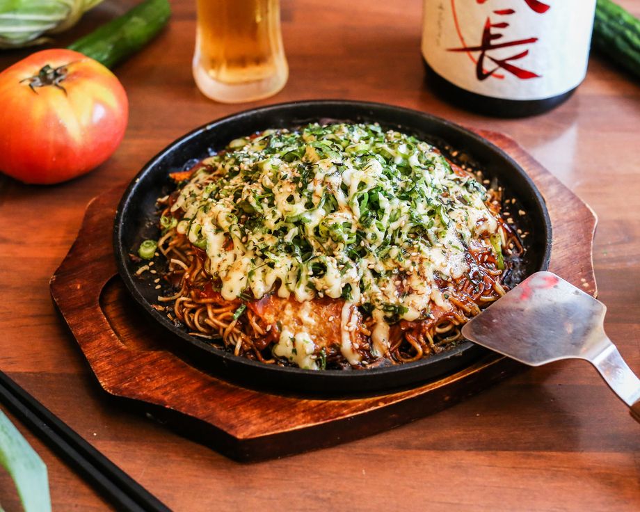 炙りネギマヨお好み焼き（1,280円）