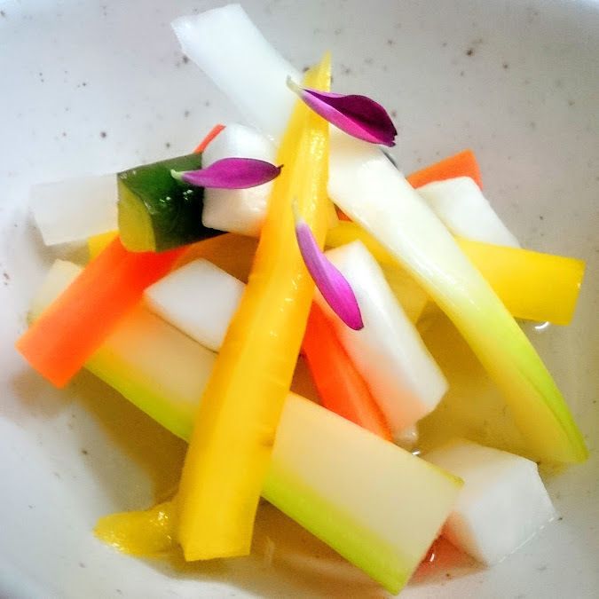野菜の甘酢漬け（380円）