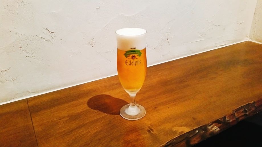 エーデルピルス生ビール（￥780-）