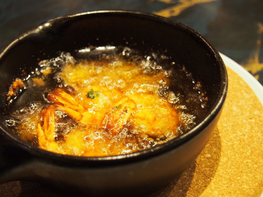 海老のアヒージョ