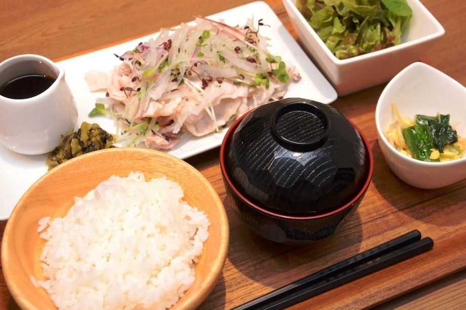 豚の冷しゃぶ定食